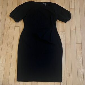 Maggy London Classic Black Midi Dress